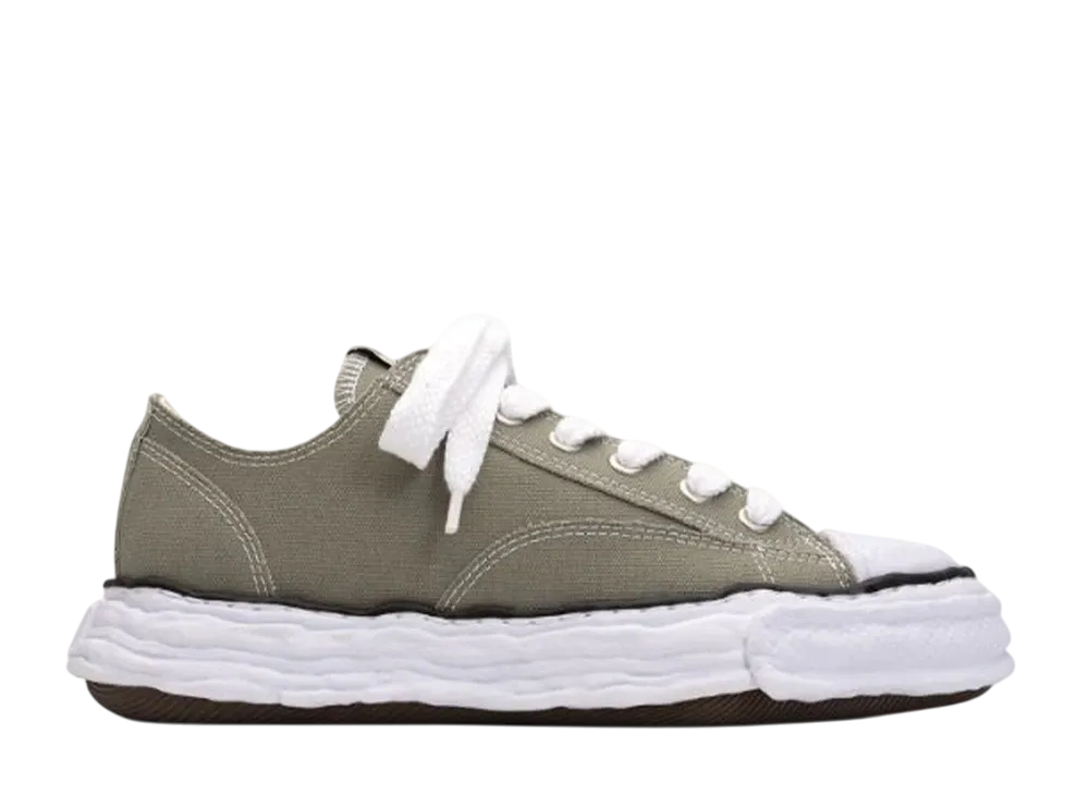 メゾンミハラヤスヒロ ピーターソン23 OG ソール キャンバス ロートップ スニーカー "グリーン" (A11FW702)