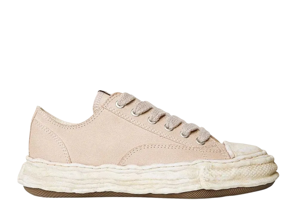 メゾンミハラヤスヒロ ピーターソン23 OG ソール キャンバス ガーメント ロートップ スニーカー "ブラウン" (A12FW706)