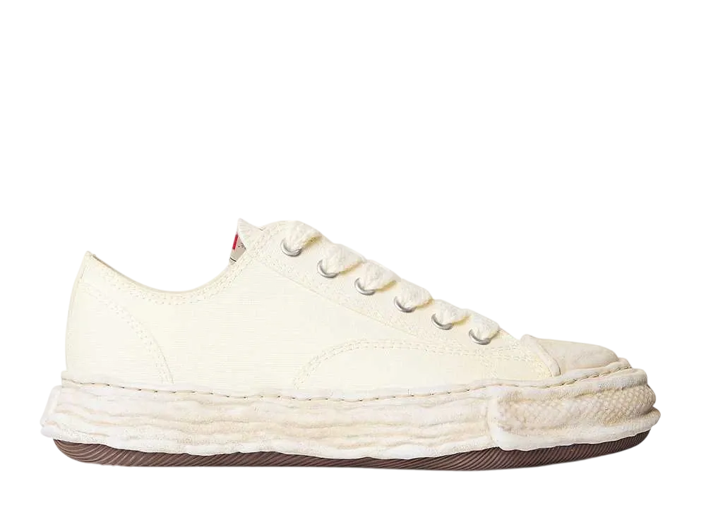 メゾンミハラヤスヒロ ピーターソン23 OG ソール キャンバス ガーメント ロートップ スニーカー "ホワイト" (A12FW706)