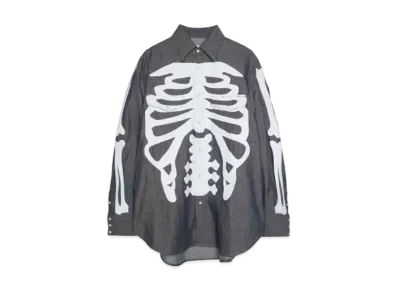 TAKAHIROMIYASHITATheSoloist. westren shirt. "INDIGO x WHITE BONE"