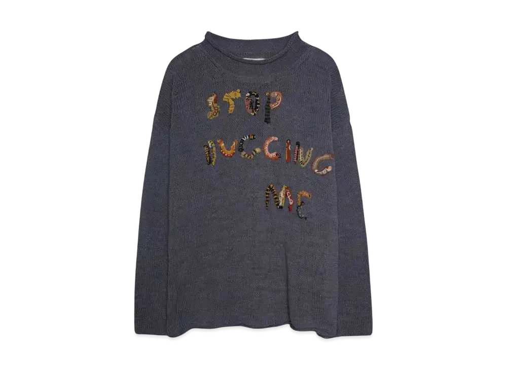 STORY mfg. TWINSUN CARDIGAN "PURPLE BUGGING"