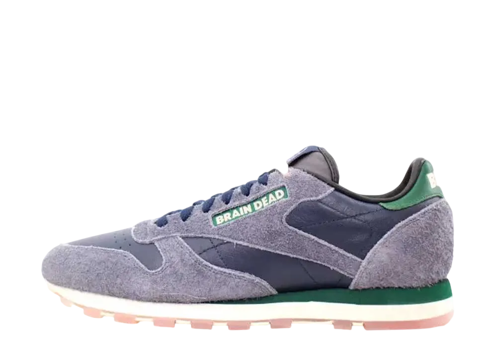 ブレイン デッド × ビームス × リーボック クラシックレザー "グレー/ネイビー/グリーン/レッド"