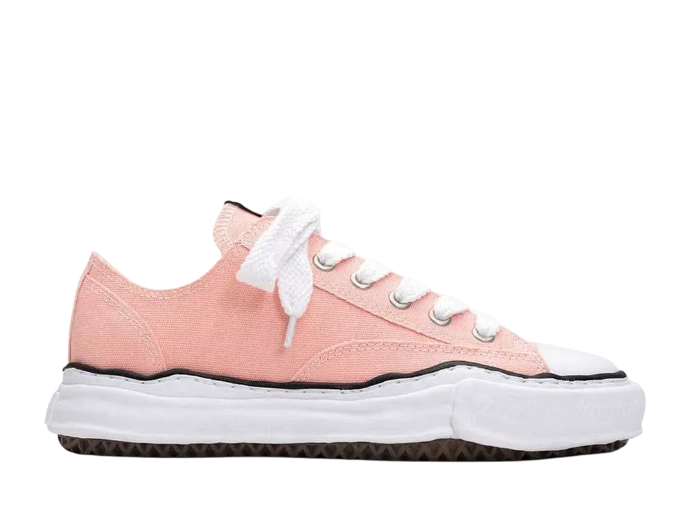 メゾンミハラヤスヒロ ピーターソン OG ソール キャンバス ロートップ スニーカー "ピンク" (A01FW702)