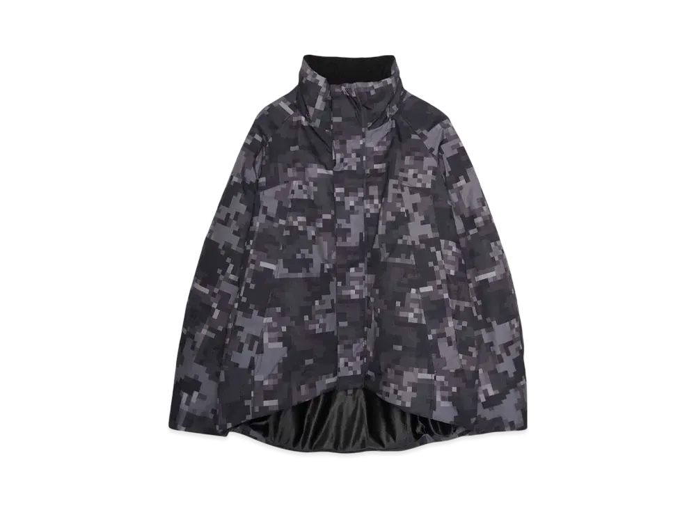 beauty:beast PIXEL CAMOUFLAGE PUFFER JACKET "BLACK"