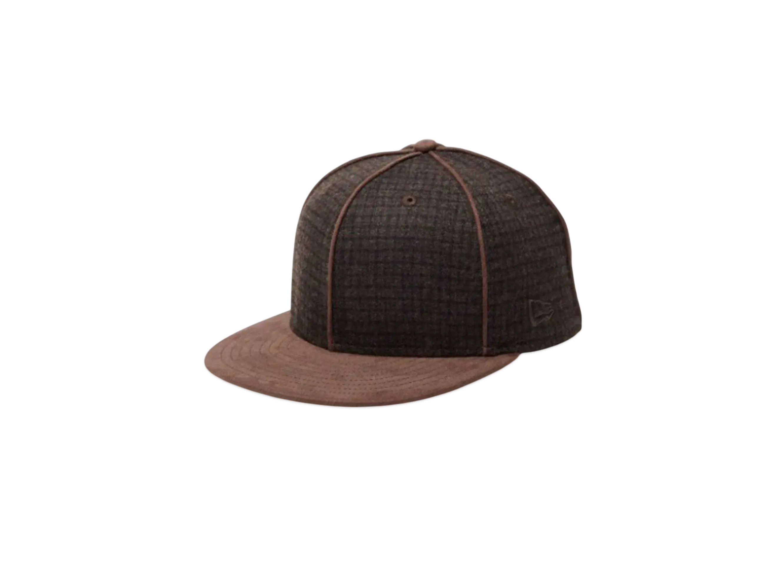 NEW ERA 59Fifty Gun Club Check Suede Visor "Brown/Dark Brown"