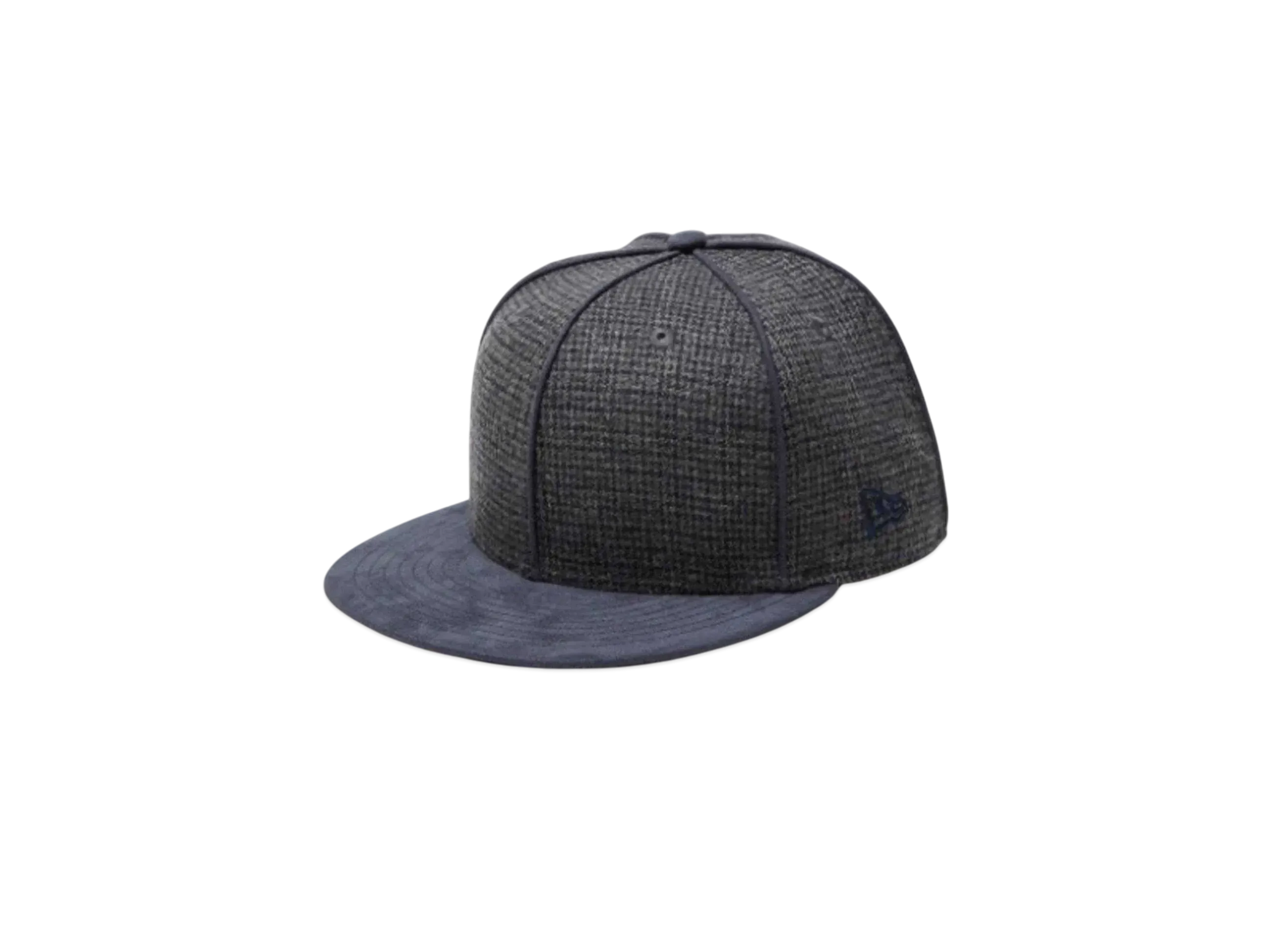 NEW ERA 59Fifty Gun Club Check Suede Visor "Gray/Navy"