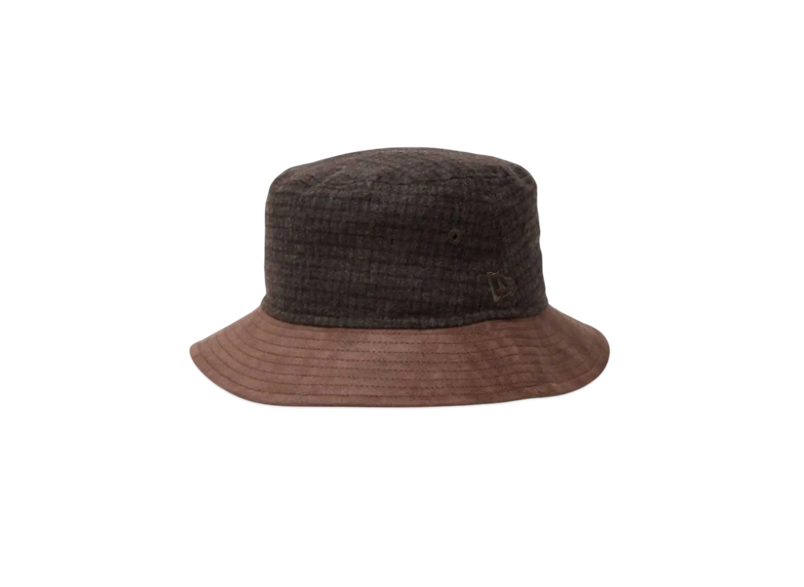 NEW ERA Bucket 01 Gun Club Check Suede Brim "Brown/Dark Brown"