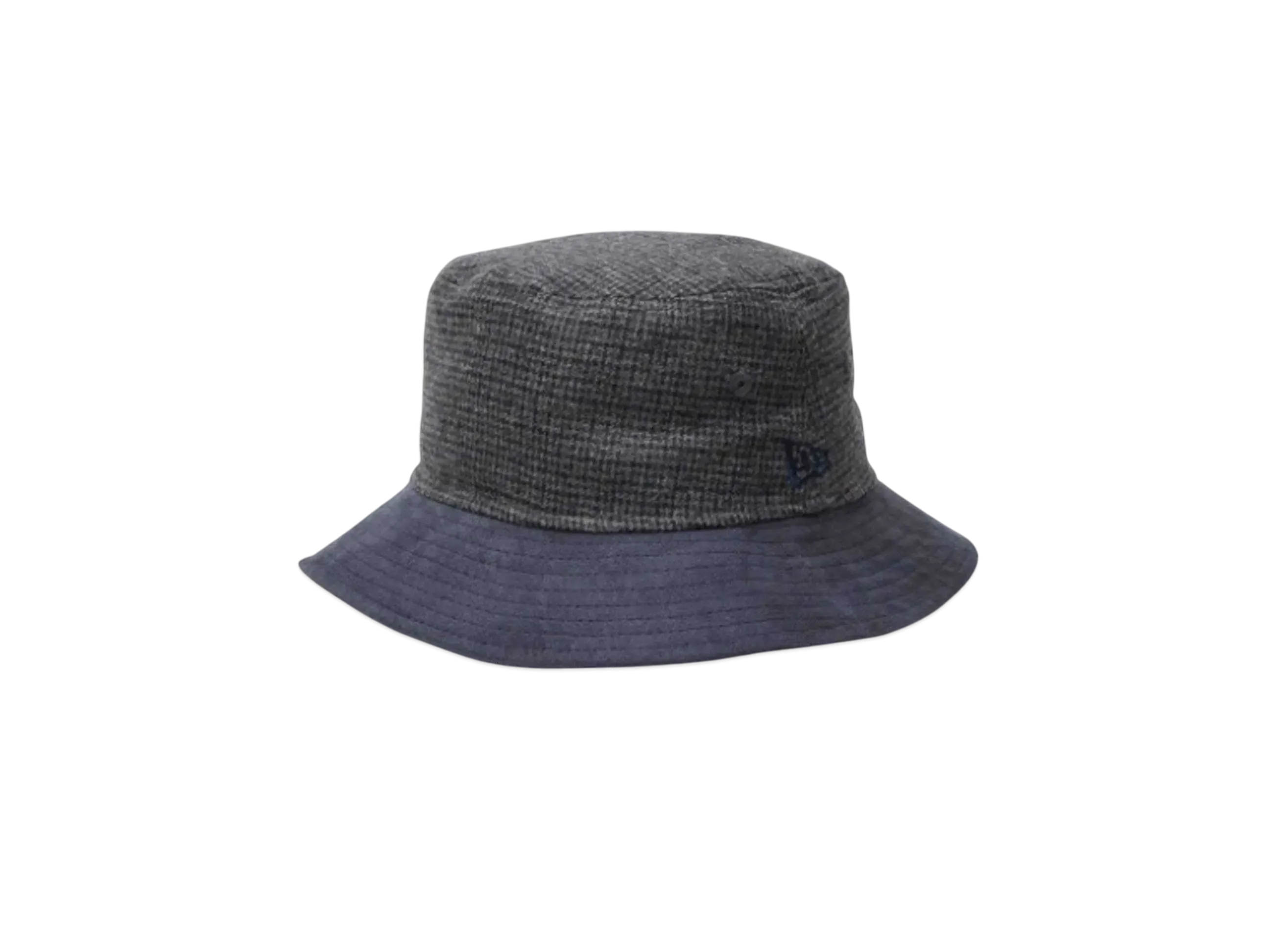 NEW ERA Bucket 01 Gun Club Check Suede Brim "Gray/Navy"