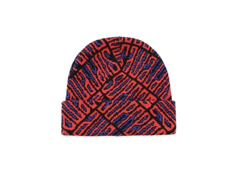 Supreme Funk Spellout Beanie "Red"