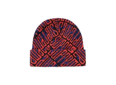 Supreme Funk Spellout Beanie "Red"