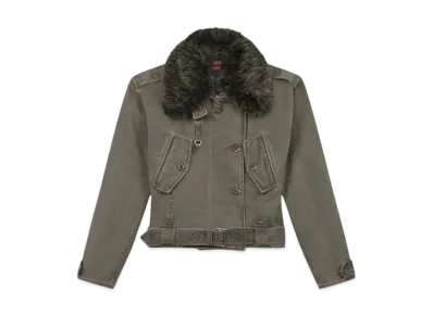 KENZO Bomber Jacket In Cotton Canvas "Taupe"