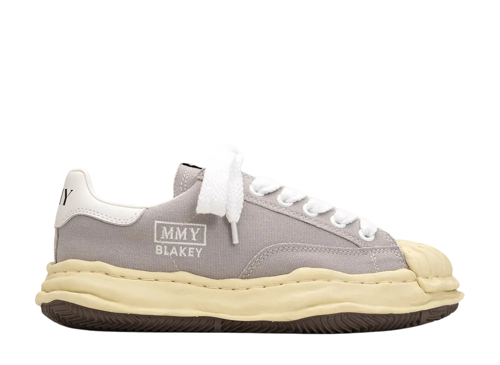 メゾンミハラヤスヒロ ブレイキー VL OG ソール キャンバス ロートップ スニーカー "グレー" (A09FW732)