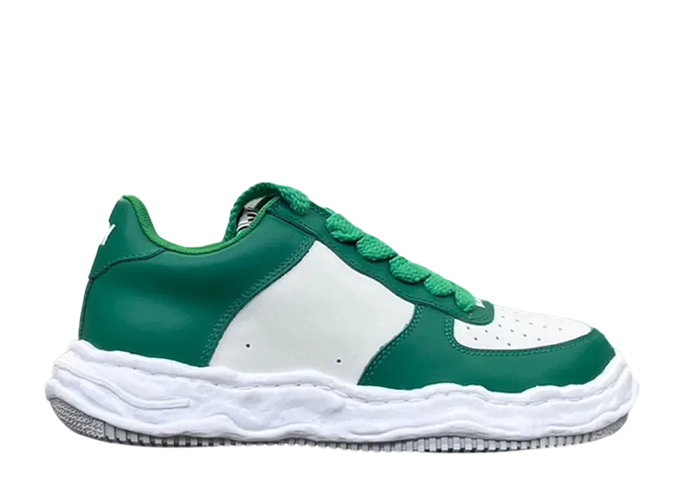 メゾンミハラヤスヒロ ウェイン OG ソール レザー ロートップ スニーカー "グリーン" (A08FW706)