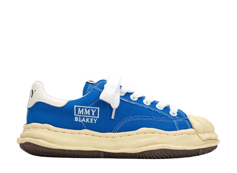 メゾンミハラヤスヒロ ブレイキー VL OG ソール キャンバス ロートップ スニーカー "CLブルー" (A09FW732)