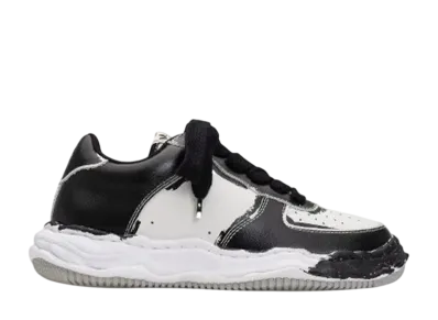 Maison MIHARA YASUHIRO WAYNE OG Sole Printed Leather Low-top Sneaker "Black/White"