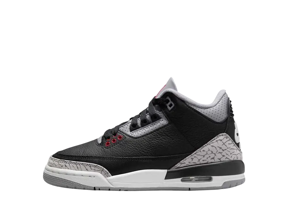 Nike GS Air Jordan 3 Retro "Black Cement" (2024)