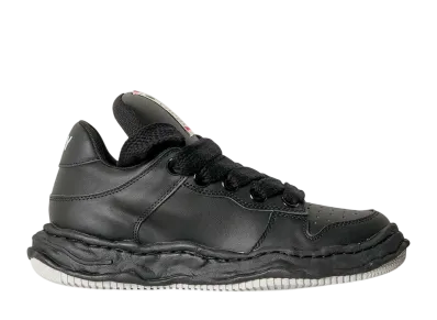 Maison MIHARA YASUHIRO WAYNE Leather Puffer Low-top Sneakers "Black/Black"