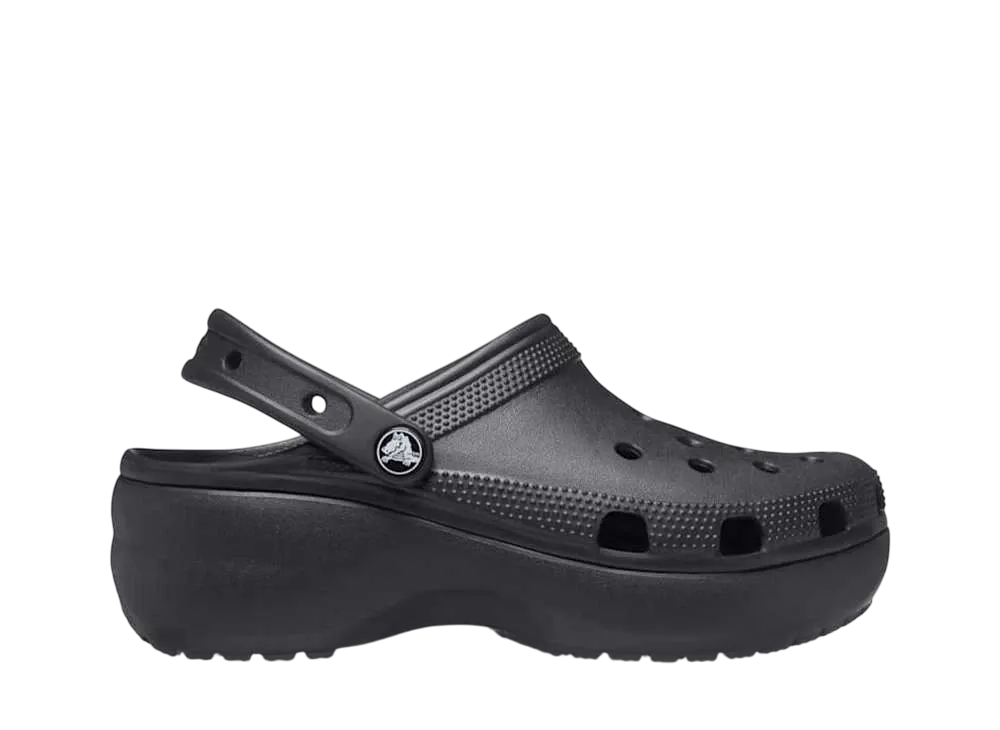 Crocs Women's Classic Platform Clog "Black"