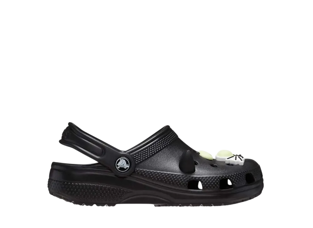 Crocs Big Kids Classic Glow In The Dark Black Cat Clog "Black"