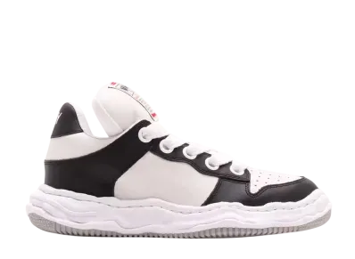 Maison MIHARA YASUHIRO WAYNE Leather Puffer Low-top Sneakers "Black/White"
