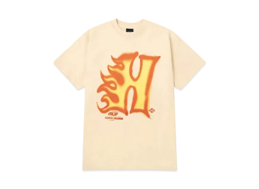 HUF Spring 24 Heat Wave Tee "Wheat"