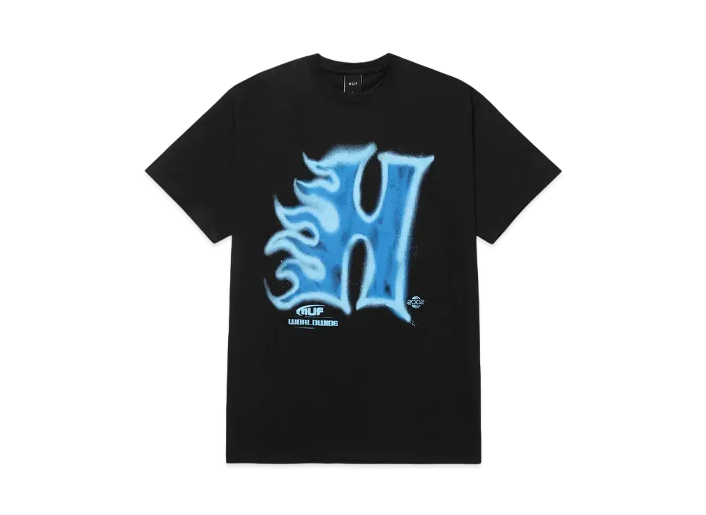 HUF Spring 24 Heat Wave Tee "Black"