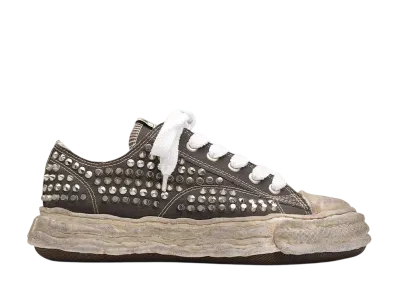 Maison MIHARA YASUHIRO PETERSON 23 OG Sole Studded Canvas Low-top Sneaker "Gray"