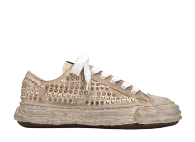 Maison MIHARA YASUHIRO PETERSON 23 OG Sole Studded Canvas Low-top Sneaker "White"