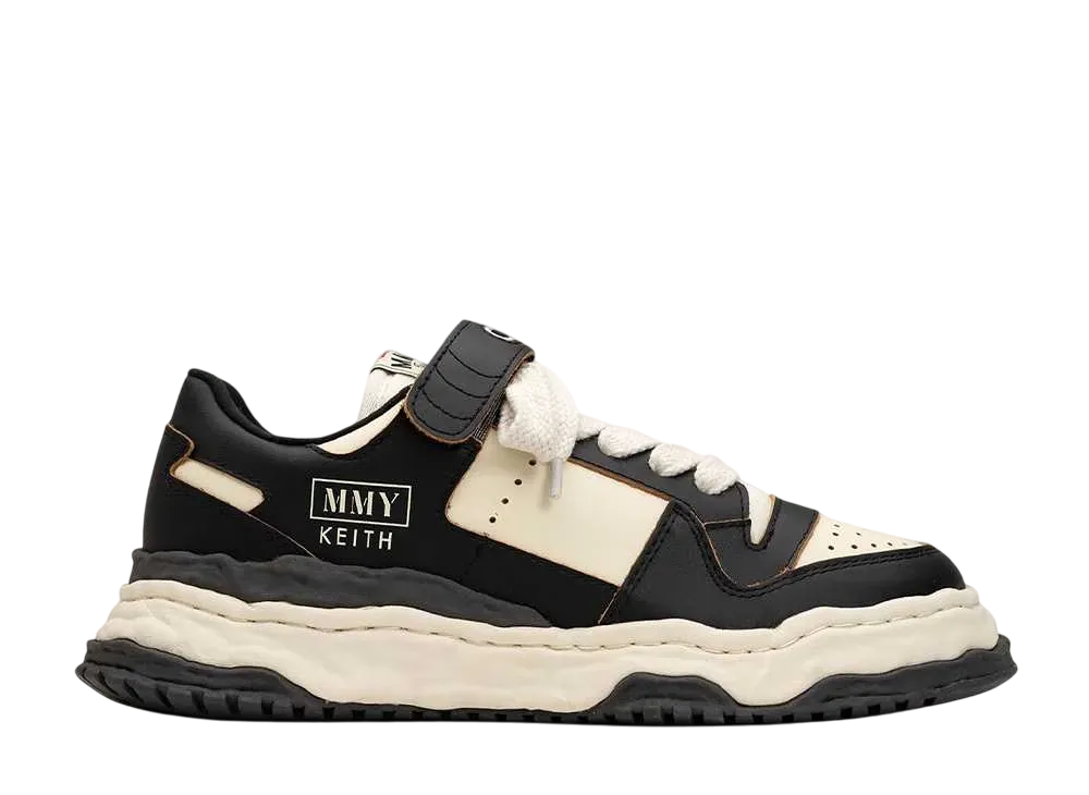 メゾンミハラヤスヒロ キース OG ソール レザー ロートップ スニーカー "ブラック/ホワイト" (A13FW702)