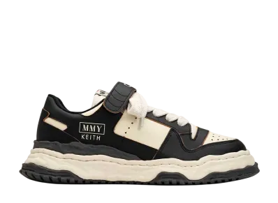 Maison MIHARA YASUHIRO KEITH OG Sole Leather Low-top Sneaker "Black/White"