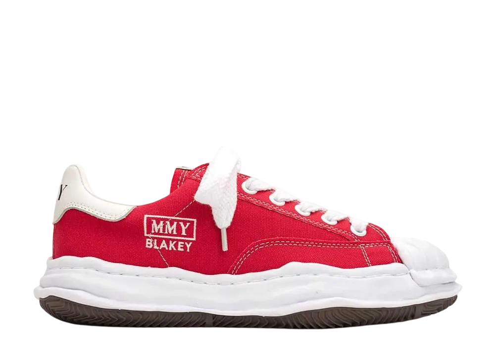 メゾンミハラヤスヒロ ブレイキー OG ソール キャンバス ロートップ スニーカー "レッド" (A08FW735)