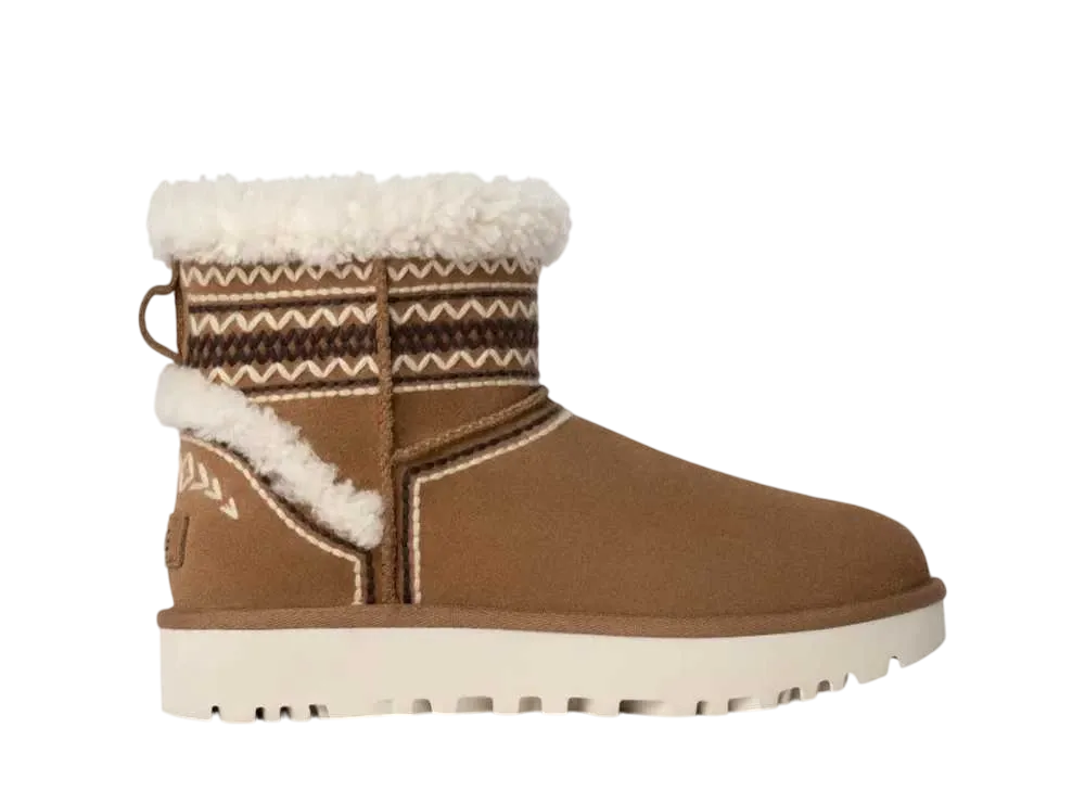 アグ ウィメンズ クラシック ミニ アサーソン "チェスナット"