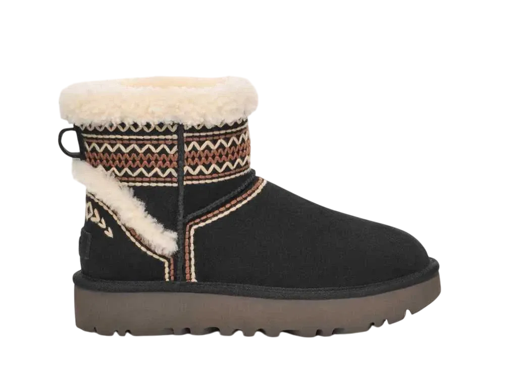 アグ ウィメンズ クラシック ミニ アサーソン "ブラック"