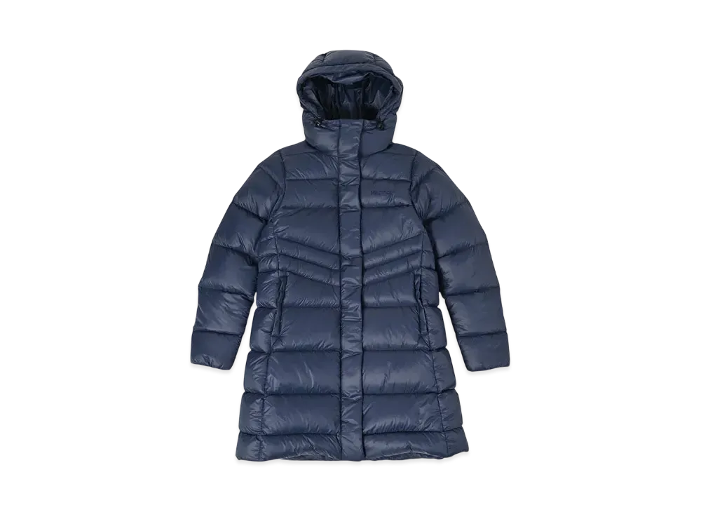 Marmot Women's 750FP Hood Long Jacket "Navy"