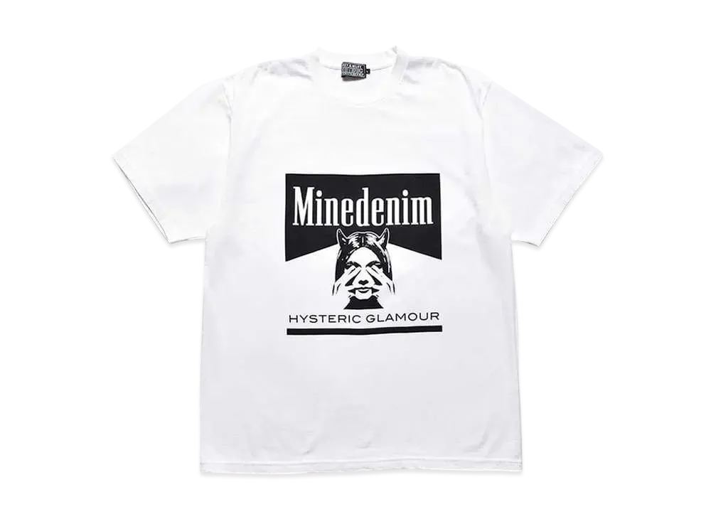 マインデニム x ヒステリックグラマー Tシャツ "ホワイト"