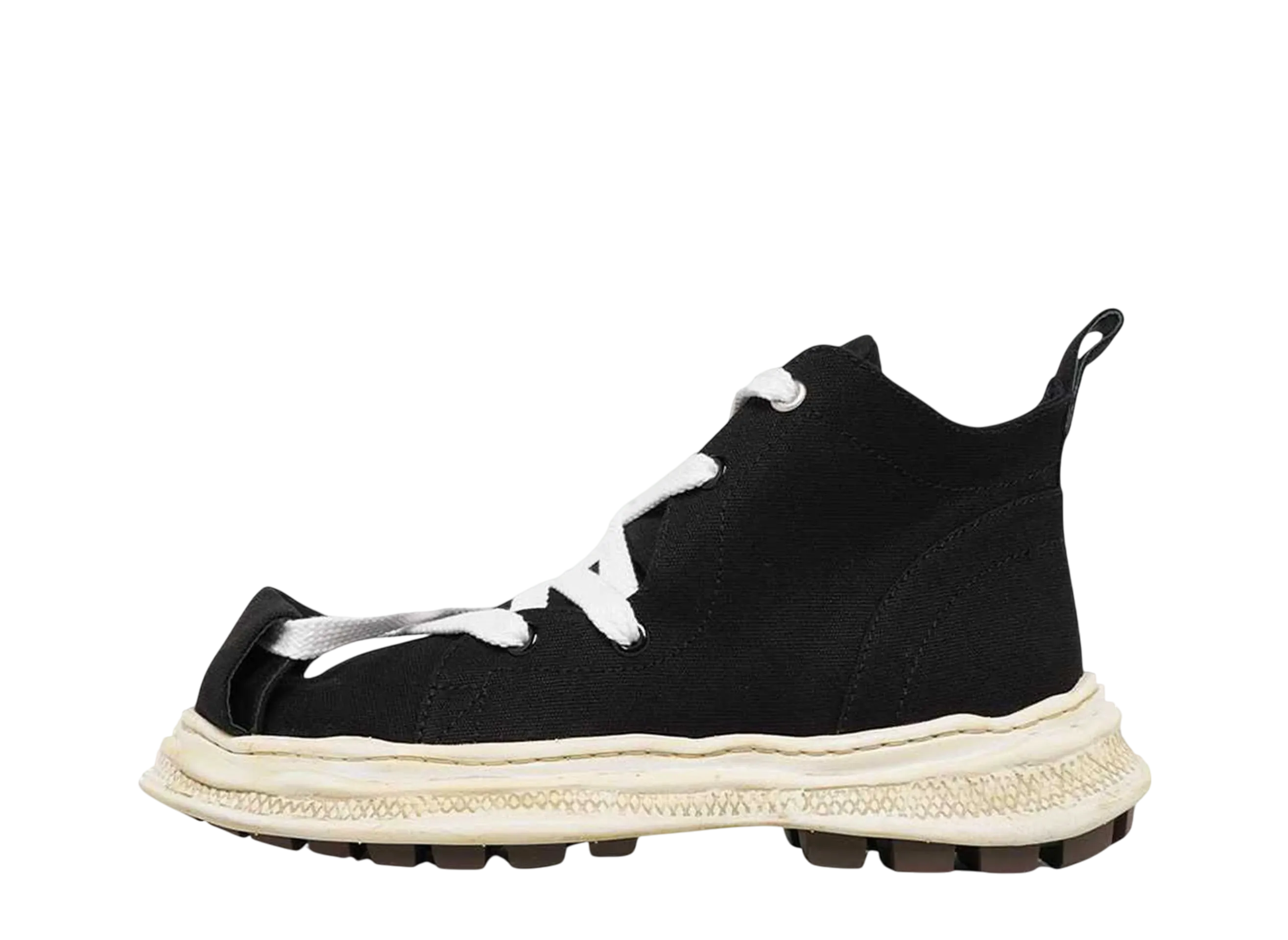 Maison MIHARA YASUHIRO x beauty:beast ROLL-TOE STAINING SHOES feat. Maison MIHARA YASUHIRO "BLACK×WHITE"