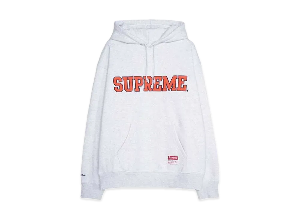 Supreme x Mitchell & Ness NCAA Hooded Sweatshirt "Ash Grey"