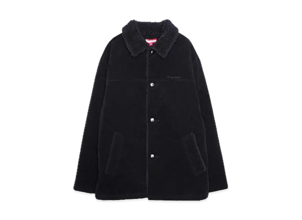Supreme Kindermann Uncut Corduroy Car Coat "Black"