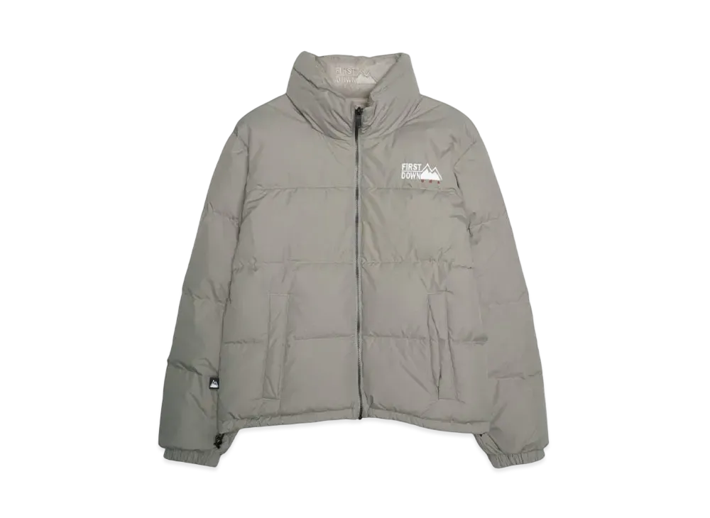 FIRST DOWN BUBBLE DOWN JACKET SHORT "SILVER GRAY"