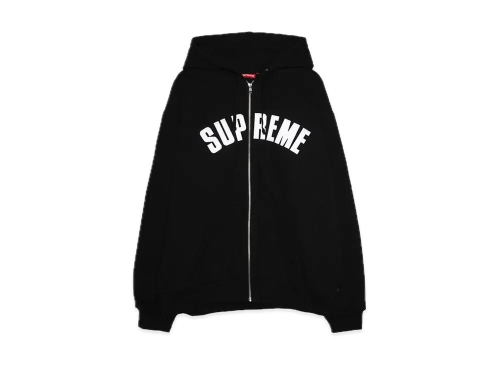 Supreme Arc Thermal Zip Up Hooded Sweatshirt "Black"
