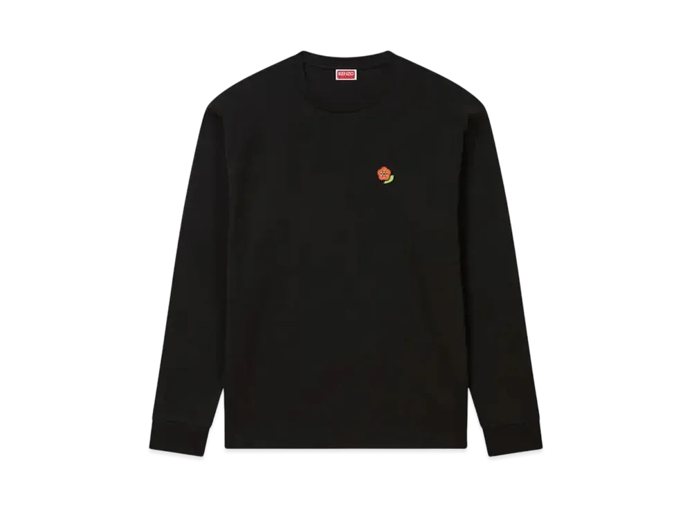 KENZO 'POP' Embroidery T-shirt in Cotton "Black"