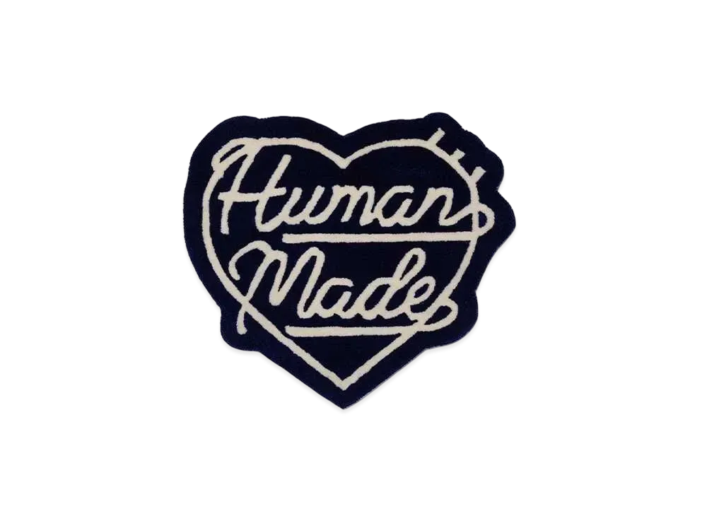 HUMAN MADE Heart Rug Small "Navy" HM28GD073