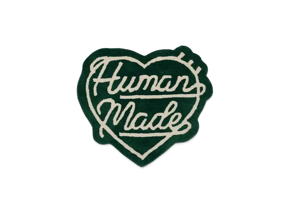 HUMAN MADE Heart Rug Small "Green" HM28GD073