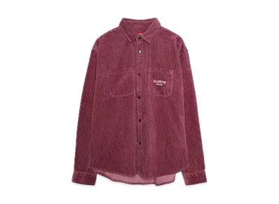 Supreme Wide Wale Corduroy Snap Shirt "Dusty Pink"