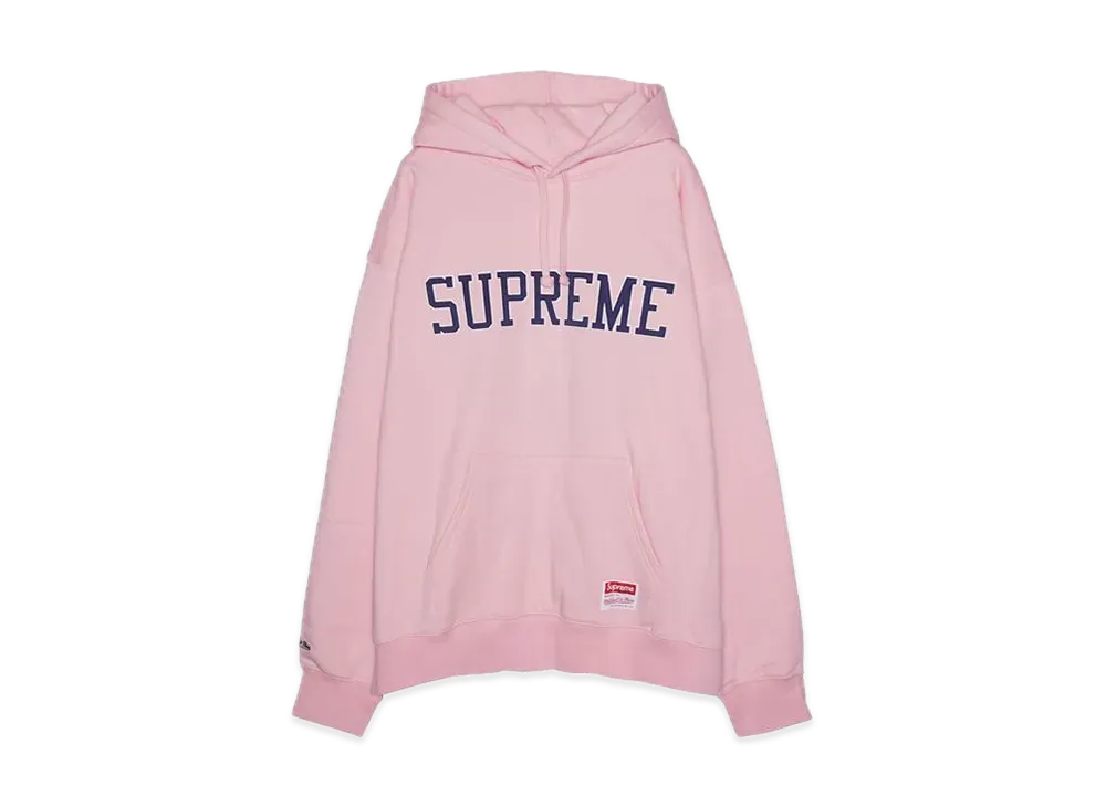 Supreme x Mitchell & Ness NCAA Hooded Sweatshirt "Pink"