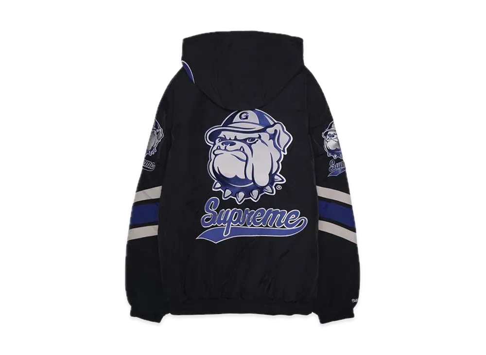 Supreme x Mitchell & Ness NCAA Hooded Stadium Jacket "Black"