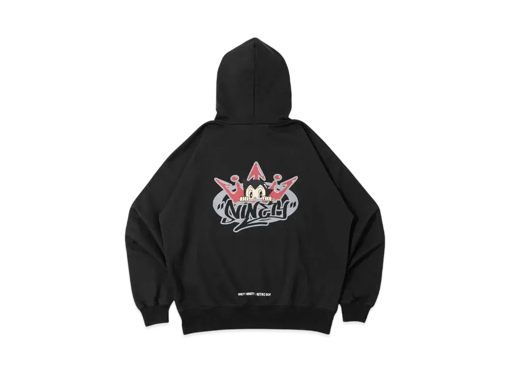 鉄腕アトム x 9090 King Logo Hoodie "CHARCOAL BLACK"