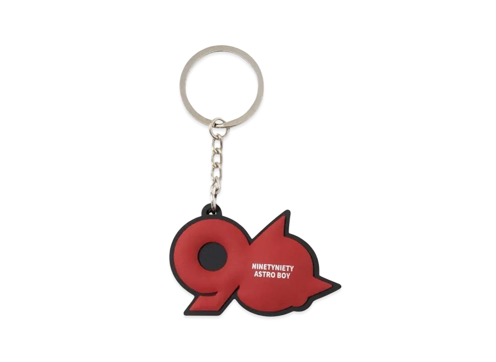 鉄腕アトム x 9090 90 Logo Rubber Keychain "RED"
