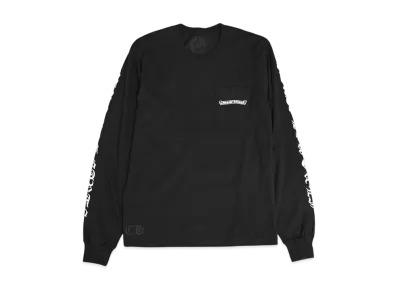 Chrome Hearts Scroll Logo L/S T-Shirt "Black"