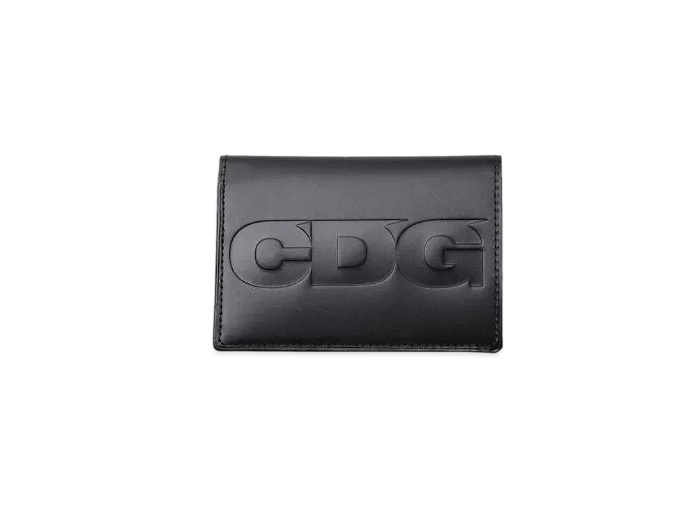 COMME des GARCONS CDG Embossed Logo Wallet "Black"